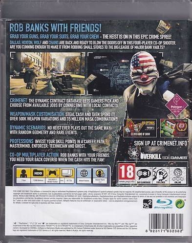 Payday 2 - PS3 (B Grade) (Genbrug)